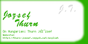 jozsef thurn business card